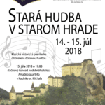 hrad stara hudba v starom hrade plagát