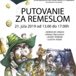 Plagát k podujatiu "Putovanie za remeslom 2019."