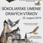 Plagát k podujatiu "Sokoliarske umenie dravých vtákov 2019".
