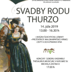 Plagat podujatia "Svadby rodu Thurzo 2019".