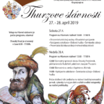 Plagát podujatia "Thurzove slávnosti 2019".