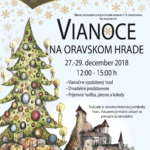 Plagát ku podujatiu "Vianoce na Oravskom hrade 2018".