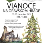 Plagát k podujatiu "Vianoce na Oravskom hrade 2019".