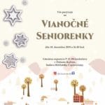 Plagát k podujatiu "Vianočné seniorenky 2019".