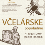 Plagát k podujatiu "Včelárske popoludnie 2019".