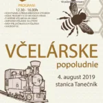 Plagát k podujatiu "Včelárske popoludnie 2019".